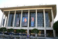 Main facade of Dorothy Chandler Pavilion at Los Angeles Music Center. Los Angeles, CA.