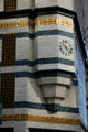 Figueroa Tower clock corner detail. Los Angeles, CA