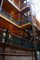 Open walkways of Bradbury Building used as a set for film Blade Runner. Los Angeles, CA