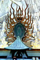Sculpted flames at Mann's Chinese Theatre. Hollywood, CA.