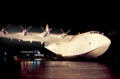 Spruce Goose with eight engines built during WW II & flown once in 1947 by Howard Hughes formerly at Long Beach, CA.