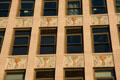Facade details of Insurance Exchange Lofts. Long Beach, CA.
