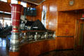 Art Deco Observation Bar on Promenade Deck of Queen Mary. Long Beach, CA.