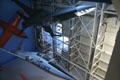 Jets hung for ceiling of California Aerospace Museum. Los Angeles, CA.