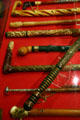 Various walking sticks given to President Reagan at Reagan Museum. Simi Valley, CA.