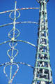 Fanciful shapes of Watts Towers. Los Angeles, CA.