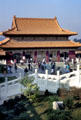 Buddhist temple serves LA's large Oriental population. Hacienda Heights, CA.