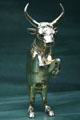 Butcher's guild cup in form of bull by Heinrich Frantz Gorich from Lünenburg, Germany at Fowler Museum. Los Angeles, CA.