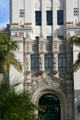 Decorative details of Beverly Hills City Hall. Beverly Hills, CA.