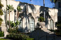 Palm shadows on wing of Beverly Hills City Hall. Beverly Hills, CA.
