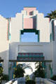 Art Deco-style archway at Beverly Hills Civic Center. Beverly Hills, CA.