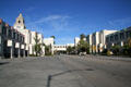 Beverly Hills Civic Center flanks North Rexford Drive. Beverly Hills, CA.