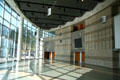 Theater lobby of Japanese American National Museum. Los Angeles, CA.