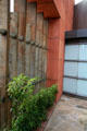Front courtyard screen with bamboo at Japanese American National Museum. Los Angeles, CA.