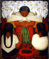 Flower Day painting by Diego Rivera at LACMA. Los Angeles, CA.