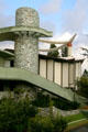 Tower & ramps of Pavilion for Japanese Art at LACMA. Los Angeles, CA.