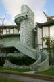 Spiral stairs of Pavilion for Japanese Art at LACMA. Los Angeles, CA.