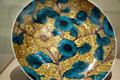 Arita ware plate in Kokutani style at Pavilion for Japanese Art at LACMA. Los Angeles, CA.