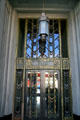 Entrance of Dominguez-Wilshire Building. Los Angeles, CA.