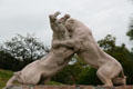 Sculpted battling Saber Tooth Tigers. Los Angeles, CA.