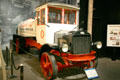 White tanker truck at Petersen Automotive Museum. Los Angeles, CA.