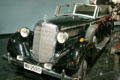 Replica of 1937 Mercedes Benz used in Raiders of the Lost Ark as modified from Jaguar at Petersen Automotive Museum. Los Angeles, CA.