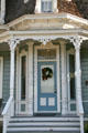 Doorway of Valley Knudsen house at Heritage Square Museum. Los Angeles, CA.