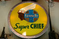Santa Fe Super Chief lighted sign at Lomita Railroad Museum. Lomita, CA.