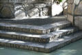 Steps with Lord's Prayer in Wayfarers Chapel. Rancho Palos Verdes, CA.