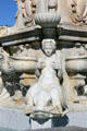 Reproduction of La Fontana del Nettuno of Bologna in Malaga Cove Plaza. Rancho Palos Verdes, CA.