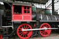 Side view of Stockton Terminal & Eastern steam locomotive #1 at Travel Town Museum. Los Angeles, CA