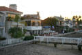 Waterfront houses on Balboa Island. CA.