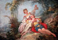 Happy Lovers by Jean-Honoré Fragonard in Norton Simon Museum. Pasadena, CA.