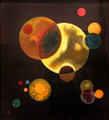 Heavy Circles by Vasily Kandinsky in Norton Simon Museum. Pasadena, CA.