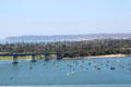 Coronado seen from Coronado Bridge. San Diego, CA.