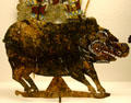 Indonesian boar shadow puppets at Mingei Museum. San Diego, CA.