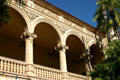 Casa del Prado arcade detail in Balboa Park. San Diego, CA.