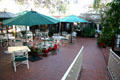 Patio of Country Squire Courtyard. Rancho Santa Fe, CA.