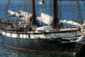 Sailing ship Californian detail at Maritime Museum. San Diego, CA.