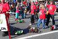 Marching wiener dogs at Balloon Parade. San Diego, CA.