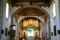 San Luis Rey Mission Church sanctuary. Oceanside, CA.