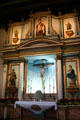 San Luis Rey Mission Church high altar. Oceanside, CA.