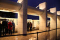 Shuttle train which transports visitors up to Getty Museum Center. Malibu, CA.