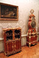 French display cabinet by Bernard van Risenburgh & Planisphere clock by Jean-Pierre Latz at J. Paul Getty Museum Center. Malibu, CA.