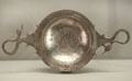Greek silver wine strainer with duck head handles at Getty Museum Villa. Malibu, CA.