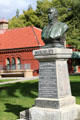 William McKinley bust outside A.K. Smiley Library. Redlands, CA.