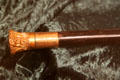 Inscribed gold-headed cane presented by Abraham Lincoln & fellow lawyers to Illinois Central Railroad Superintendent J.Y. Henry at Lincoln Shrine. Redlands, CA.