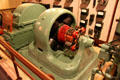 Water wheel electric generator by General Electric Co. at San Bernardino County Museum. Redlands, CA.