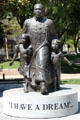 Martin Luther King Monument on Main St. Mall. Riverside, CA.
