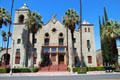 Entrance facade of Riverside Municipal Auditorium. Riverside, CA.